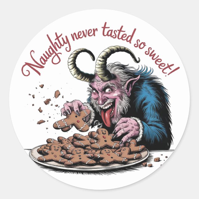 Adesivo Design de Natal de Krampus (Frente)