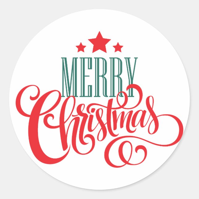 Adesivo Design de Natal e estrelas (Frente)