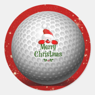 Adesivo Design de Natal Festivo dos Golfistas... São Papa