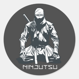 Adesivo Design de Ninja Japonês Assassino Ninjutsu