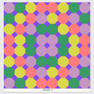 Adesivo Design de novo octógono colorido, octógono geométr