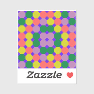 Adesivo Design de novo octógono colorido, octógono geométr