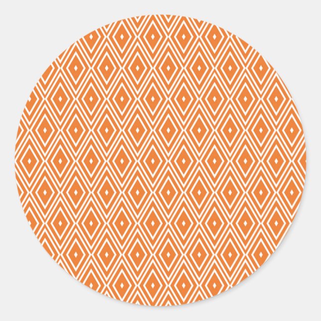 Adesivo Design de Ouros Laranja e Branco (Frente)