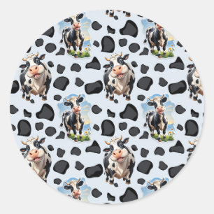 Adesivo Design de padrão animal de vaca