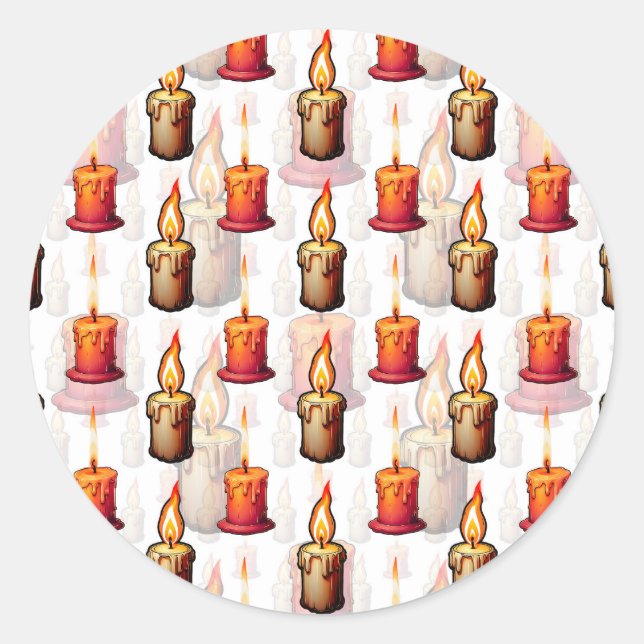 Adesivo Design de Padrão das Velas de Queima (Frente)