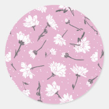 Design de Padrão Floral Rosa - Arte Flor Elegante