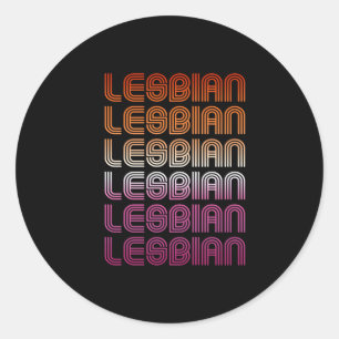 Adesivo Design de padrão retrô lésbico