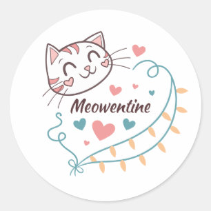 Adesivo Design de palitos meowentinos para os amantes de g