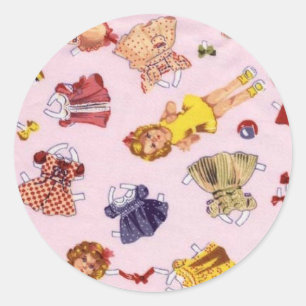 Adesivo Design de papel das bonecas