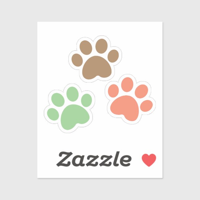 Adesivo Design de patas (Folha)