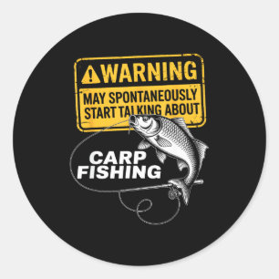 Adesivo Design de Pesca de Carpa para Homens Catfish e Car
