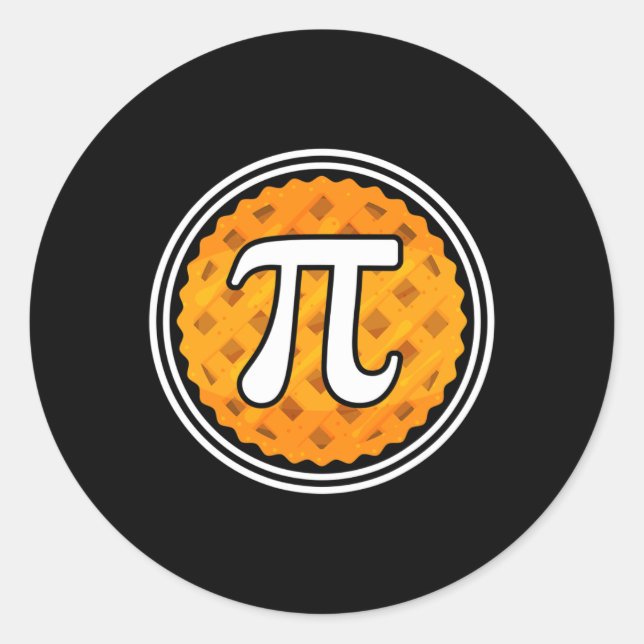 Adesivo Design De Pi Pie Day Para Estudantes De Matemática (Frente)