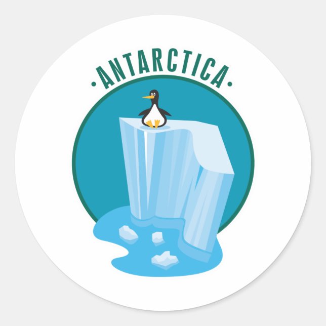Adesivo design de pinguim antártico (Frente)