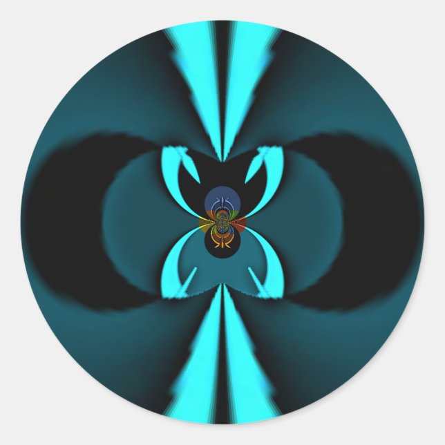 Adesivo Design de ponta cônica e de vetor preto em greve (Frente)