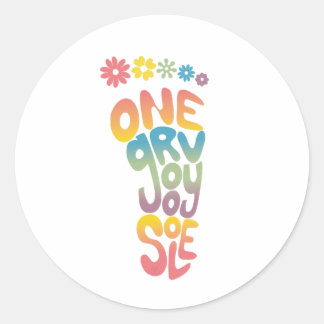 Adesivo Design de Pun Inspirado nos Vibrantes Anos Sessent