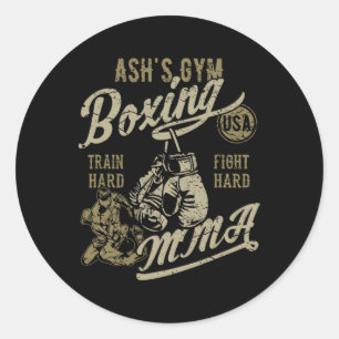 Adesivo Design de Retro de Boxing Mma Gym da Ash para o no