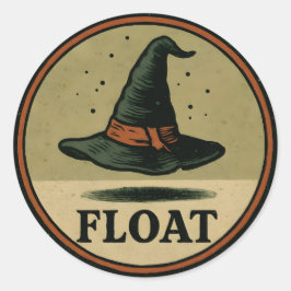 Adesivo Design de Rótulo de Halloween de Chapéu de Bruxa V