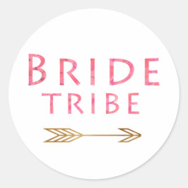 Adesivo design de seta dourada cor-de-rosa giro