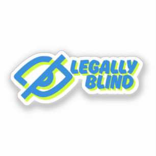 Adesivo Design de Símbolo Legalmente Cego