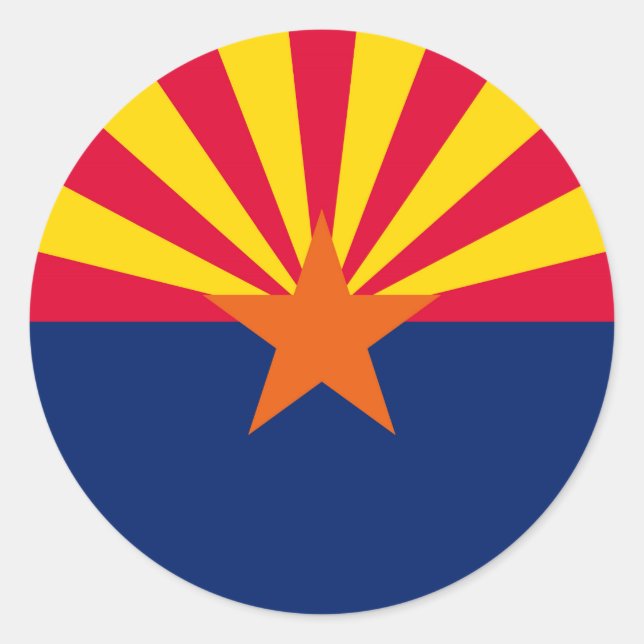 Adesivo Design de Sinalizador do Estado da arizona (Frente)