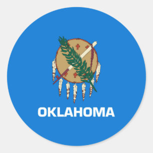 Adesivo Design de Sinalizador do Estado de Oklahoma