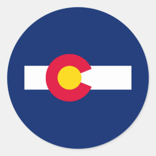 Adesivo Design de Sinalizador do Estado do Colorado