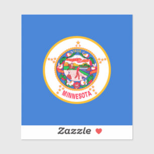 Adesivo Design de Sinalizador do Estado do Minnesota