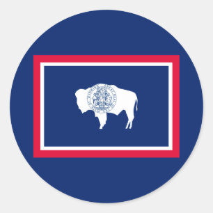 Adesivo Design de Sinalizador do Estado Wyoming