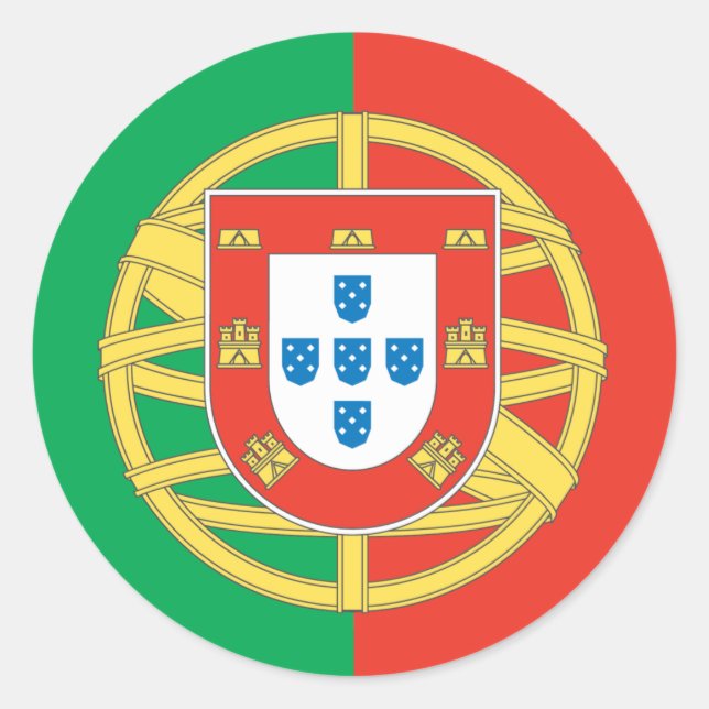 Adesivo Design de Sinalizador do País Portugal (Frente)