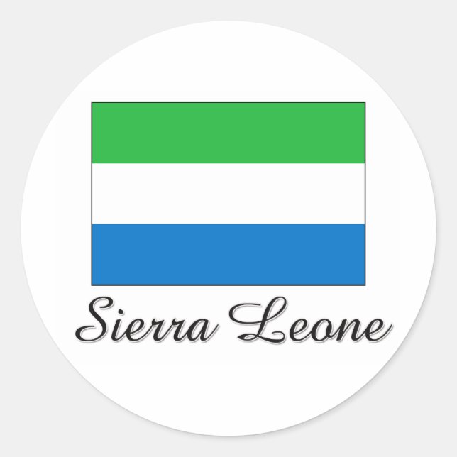 Adesivo Design de Sinalizador Serra Leoa (Frente)