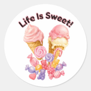 Adesivo Design de Sobremesa Kawaii Fofa e Citação Positiva
