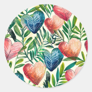 Adesivo Design de Sublimação Summer Heart Coaster