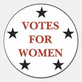 Adesivo Design de Sufrágio Histórico para Mulheres