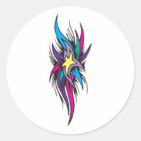 Design de Tatuagem de Pontas Estrelas