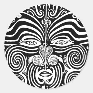 Adesivo Design de tatuagem tribal Maori Moko.