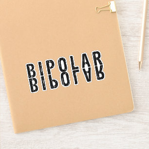 Adesivo Design de texto bipolar