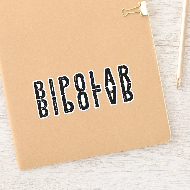 Adesivo Design de texto bipolar (Notebook)