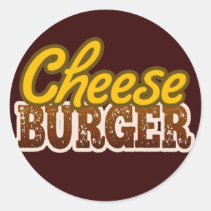 Adesivo Design de texto Cheeseburger