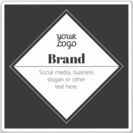 Adesivo Design de texto moderno editável & Seu logotipo