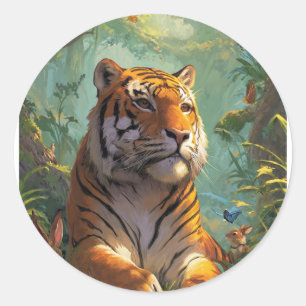 Adesivo design de tigre muito bonito 🐯 em
