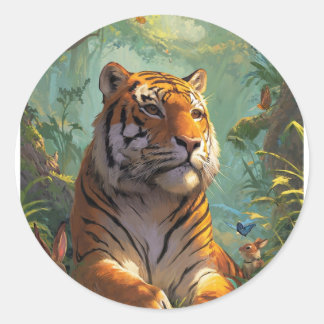 Adesivo design de tigre muito bonito 🐯 em