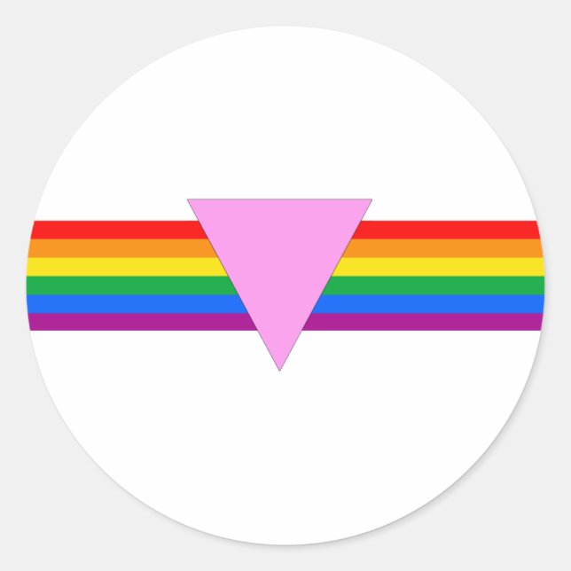 Adesivo Design de triângulo orgulho gay (Frente)