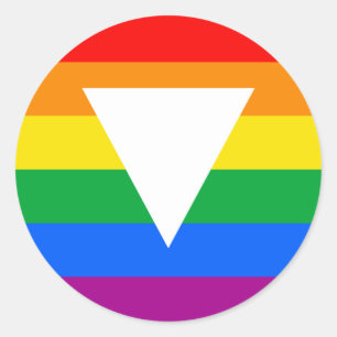 Adesivo design de triângulo orgulho gay