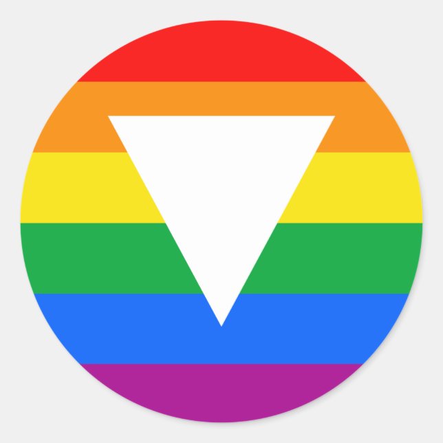 Adesivo Design de triângulo orgulho gay (Frente)