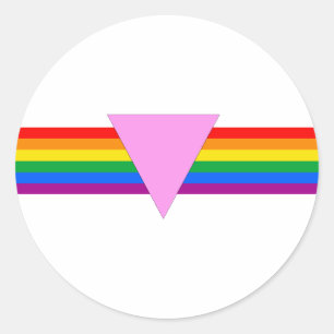 Adesivo Design de triângulo orgulho gay