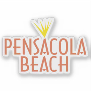 Adesivo Design de Typografia de Pensacola Beach com motif