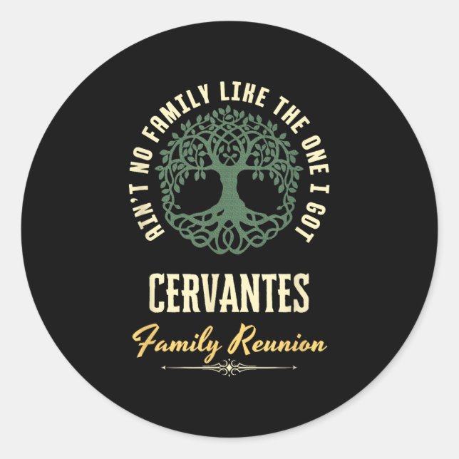 Adesivo Design de união familiar 2025 - Cervantes (Frente)