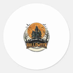 Adesivo Design de Vetor de Casa Assombrada de Halloween Vi