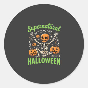 Adesivo Design de Vetor de Halloween de Esqueleto Supernat