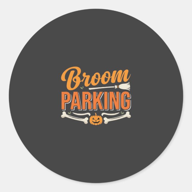Adesivo Design de Vetor de Halloween de Estacionamento de  (Frente)